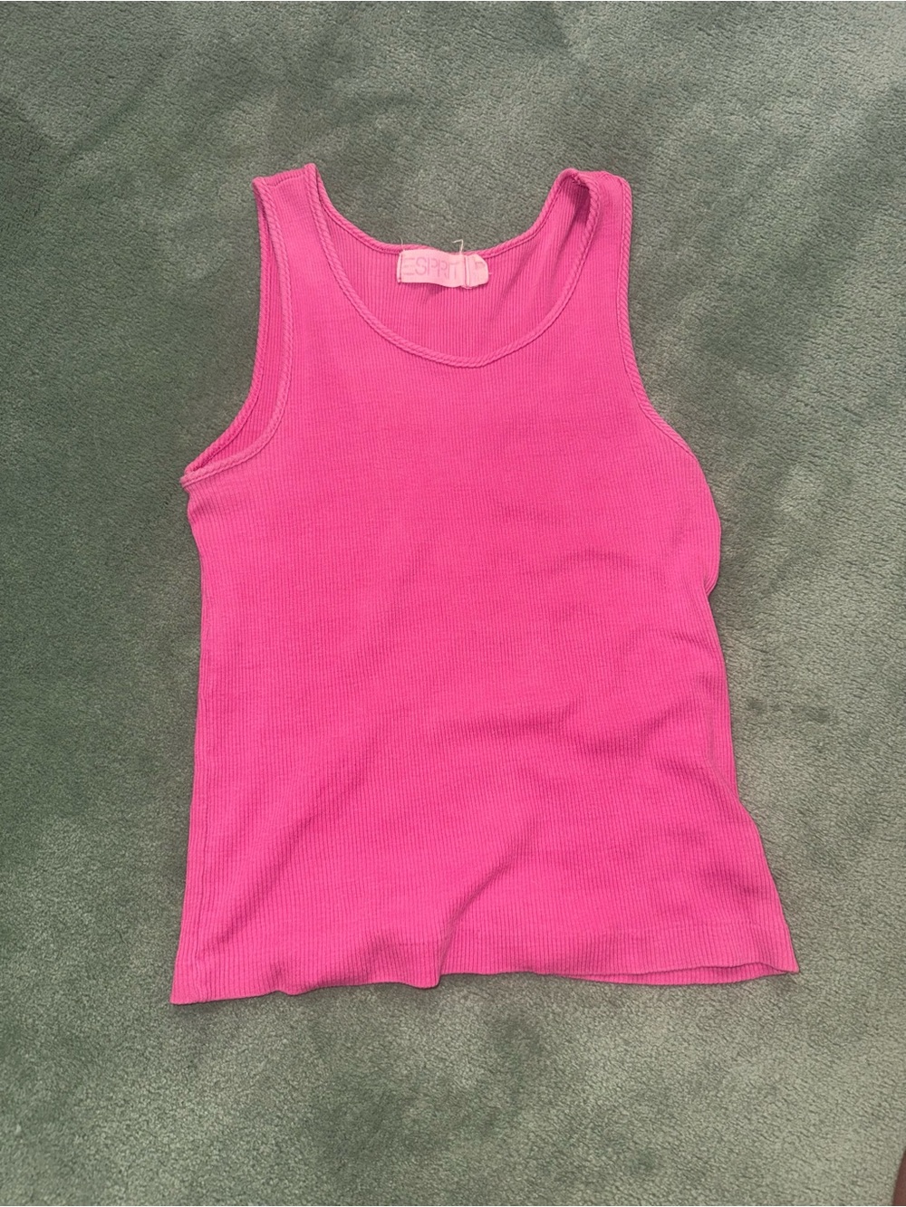Esprit Fuchsia Ribbed Tank Top